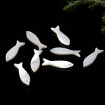 Load image into Gallery viewer, AAA Mother of Pearl Fish Shape Gemstone Charms Beads, Jewelry Making Stones, 15 MM