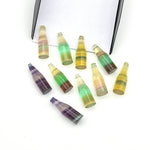 Load image into Gallery viewer, AAA+ Natural Fluorite Mini Bottle Carving Beads, Colorful Bottle Shape Carved Gemstone, Jewelry Making Charms, 7X21 MM Miniature Carvings