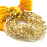 Load image into Gallery viewer, Natural Citrine Plain Tumble Shape Beads, Citrine Nuggets Shape Smooth Beads, Fancy Jewelry Making Beads, 6X8 - 7X9 MM, 8" Strand