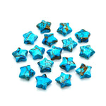 Load image into Gallery viewer, AAA Copper Turquoise Star Shape Briolette's, Faceted Hand Carved Star Gemstone, Turquoise Loose Star Beads for Jewelry Making, 10 MM