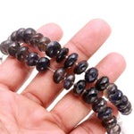 Load image into Gallery viewer, Natural Iolite Rondelle Shape Beads, Blue Iolite Faceted Gemstone Beads, 9 - 11 MM AAA Iolite Beads for Jewelry Making 4 Inch Strand