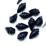 Load image into Gallery viewer, Natural Blue Sunstone Conch Shell Shape Carving, Sparkling Sunstone Hand Carved Shell Shape Gemstone Beads, 18X10 MM, Loose Shell Gemstone