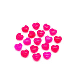 Load image into Gallery viewer, Hot Pink Chalcedony Heart Shape Briolettes, AAA Pink Chalcedony Smooth Heart Shape Beads, Loose Gemstones, 8 MM Heart Charms for Jewelry