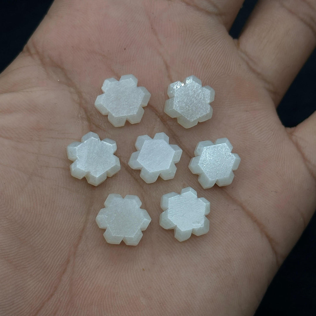 Natural White Moonstone Flower Shape Beads, Carved Flower Shape Gemstone, Flashy Labradorite Carving Beads, 11 MM Loose Beads for Jewelry