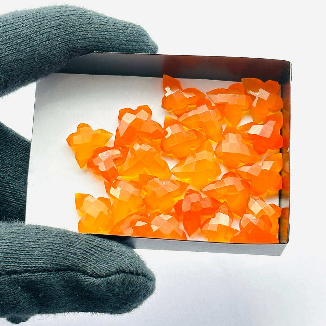 Natural Carnelian Butterfly Shape Carving Beads, Faceted Butterfly Gemstone, Carnelian Animal Carving Beads For Jewelry, Charm Beads 14MM