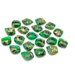 Load image into Gallery viewer, Mohave Green Copper Turquoise Leaf Shape Beads, Turquoise Faceted Leaf Briolette's, Jewelry Making Green Leaves  10X12 mm, Carving Beads