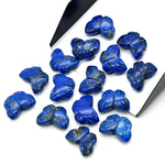 Load image into Gallery viewer, Natural Lapis Lazuli Butterfly Shape Beads, Blue Lapis Hand Carved Butterfly Briolettes, Gemstone Carving Beads, 13 MM Mini Butterfly Charms