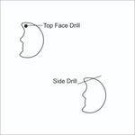 Load image into Gallery viewer, AAA Natural Labradorite Moon Face, Flashy Labradorite Carvings, 18X13 MM, Jewelry Making Carving Gemstone, Carved Face Crystal, Face Charm