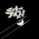 Load image into Gallery viewer, Natural Mother Of Pearl Hand Carved Moon Shape Beads, Pearl Smooth Moon Shape Gemstone Briolettes For Jewelry Making, Moon Charms 12 MM