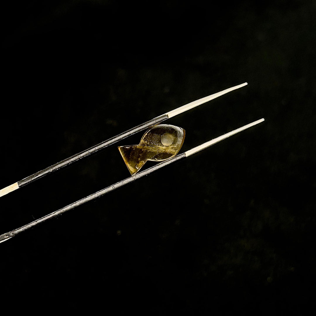 Natural Citrine Fish Shape Stone, AAA Citrine Fish Shape Carved Gemstone, 14 MM Loose Gemstone Fishes, Healing Fish Charms for Jewelry