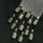 Load image into Gallery viewer, Miniature Natural Green Amethyst Bottle Carving Beads, Bottle Shape Carved Gemstone, Jewelry Making Charms, 7X21 MM Amethyst Tiny Bottle
