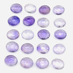 Load image into Gallery viewer, Natural Pink Amethyst Evil Eye Beads, Hand Carved Gemstone Beads, Loose Oval Eye Beads, Evil Eye Charm Beads, Loose Carving Beads 10X12 MM
