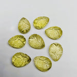 Load image into Gallery viewer, 2,3,4,5,6 pcs 100% Natural Lemon Quartz Fancy Shape Carved Gemstone, Fancy Shape Carving, Carved Gemstone For Jewellery 12 mm