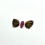 Load image into Gallery viewer, natural tourmaline  Butterfly Shape Carving, Hand carved tourmaline Butterfly loose carving, carved butterfly For jewelry Making,21x11mm