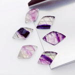 Load image into Gallery viewer, 2,3,4,5,6 Pcs Natural fluoride fancy Shape Carving, Hand Carved Gemstone, backside intersection Gemstone, Carved Gemstone, 16X10mm