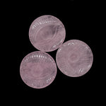 Load image into Gallery viewer, Natural Rose Quartz Evil Eye Shape Gemstone, AAA Rose Quartz Hand Carved Stone Beads For Jewelry Making, 28 MM, Round Evil Eye Carving