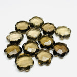 Load image into Gallery viewer, 2,3,4,5 Pcs Natural Smokey Quartz Hand Carved Flower Shape, Carved Flower Shape Gemstone For Jewellery, Flower Shape Gemstone, 10 mm