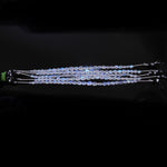 Load image into Gallery viewer, Superb Rainbow Moonstone Oval Shape Beads, Natural Rainbow Moonstone Smooth Oval Beads, 4-7 MM Blue Flashy Oval Beads, 4 Inch Strand