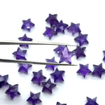 Load image into Gallery viewer, AAA Purple Amethyst Star Shape Briolettes, Natural Amethyst Carved Star Shape Gemstone Beads, Loose Amethyst Star Charms for Jewelry, 10 MM
