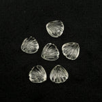 Load image into Gallery viewer, Natural Crystal Quartz Shell Shape Beads, 8 MM Hand Carved Seashells, Tiny Carved Beads, Shell Charms, Jewelry &amp; Craft Making Gemstones