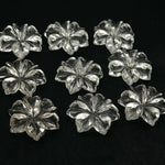 Load image into Gallery viewer, Beautiful Natural Crystal Quartz Carved Flower, Hand Carved Flower Shape Gemstone, 18 mm Naturally Carved Flower for Jewelry, Carved Crystal