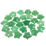 Load image into Gallery viewer, Natural Green Strawberry Star Shape Briolettes, Strawberry Quartz Star Beads, Hand Carved Star for DIY Crafts, Shiny Star for Jewelry, 15 MM