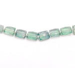 Load image into Gallery viewer, Faceted Green Fluorite Chicklet Beads, 8 Inch Strand