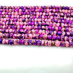 Load image into Gallery viewer, Purple Pink Copper Turquoise Beads, Copper Turquoise Faceted Rondelle Beads, 8-10 mm, 4 Inch Line, Wholesale Beads, Jewelry Making Beads