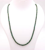 Load image into Gallery viewer, Beryl Emerald Beads Necklace, Green Emerald Beaded Gemstone Necklace, Sterling Silver Handmade Jewelry, Dyed Emerald Jewelry, Gift for Women