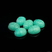 Natural Amazonite Scarab Carved Gemstone, Fancy Shape Scarab Carving, Insect Beads, 16X12 MM, Home Decor Crystals, Reiki Healing