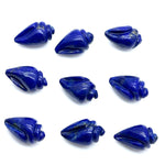 Load image into Gallery viewer, Genuine Lapis Lazuli Conch Shell Shape Beads, Smooth Lapis Snail Shell Gemstone Beads, Beach &amp; Snail Shell Carved Gemstone Beads 18X10 mm