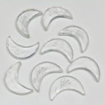 Load image into Gallery viewer, 1,2,3,4 Pcs Natural crystal quartz Hand Carved moon Shape, Carved moon Shape Gemstone For Jewellery,moon Shape Gemstone, 17mm