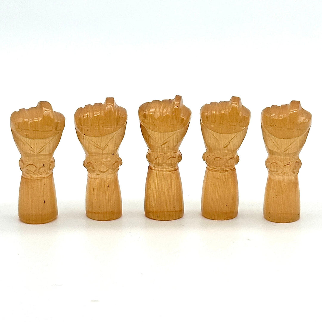 Pretty Peach moonstone Hand Shape Carving, Moonstone Punch Shape Stone, 27 MM Loose Hand Fist Charm For Jewelry Making, Hamsa Charms Beads
