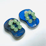 Load image into Gallery viewer, 1 Pair, 100% Natural Labradorite  Slipper Shape Gemstone, Carved Gemstone, Loose Gemstone, Slipper Shape Gemstone, 18X11 mm