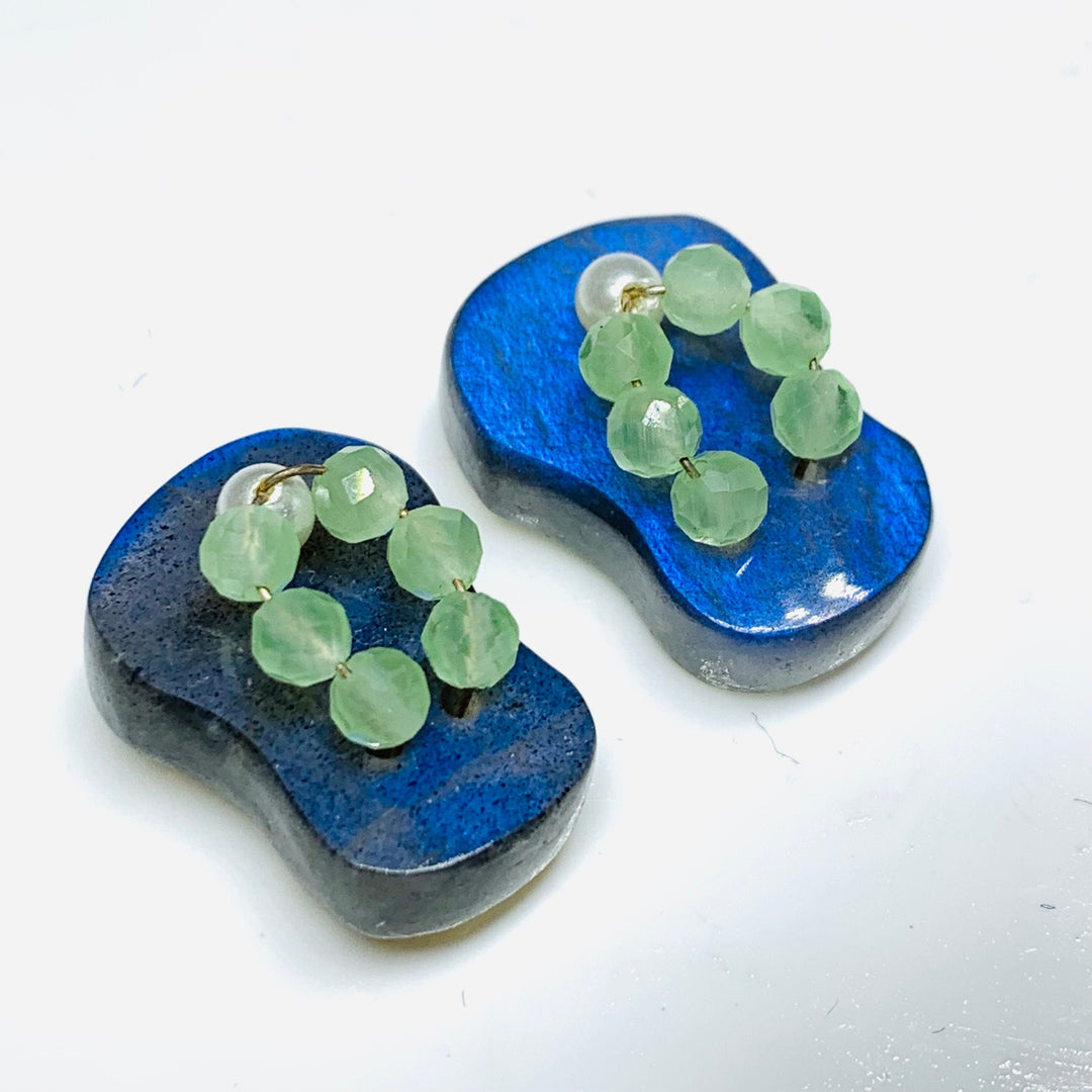 1 Pair, 100% Natural Labradorite  Slipper Shape Gemstone, Carved Gemstone, Loose Gemstone, Slipper Shape Gemstone, 18X11 mm