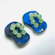 1 Pair, 100% Natural Labradorite  Slipper Shape Gemstone, Carved Gemstone, Loose Gemstone, Slipper Shape Gemstone, 18X11 mm