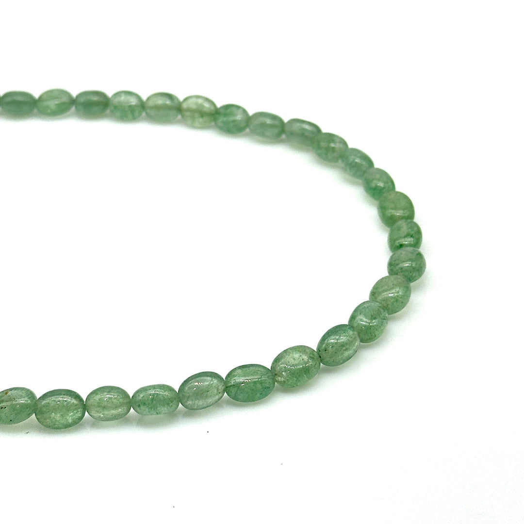 Natural Green Strawberry Necklace, Strawberry Gemstone Beaded Necklace, 925 Sterling Silver Handmade Jewelry, Healing Necklace, Gift for her