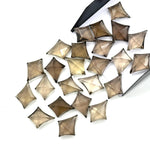 Load image into Gallery viewer, Smoky Quartz Kite Shape Gemstone Beads, Hand Carved Faceted Kite Shape Beads, Kite Shape Charms for Jewelry Making, 16 MM Gemstone Carvings