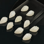 Load image into Gallery viewer, Natural White Moonstone Conch Shell Shape Beads, Smooth White Moonstone Gemstone Beads, Beach &amp; Snail Shell Carved Gemstone Beads 18X10 mm