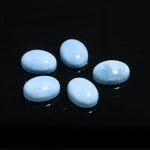 Load image into Gallery viewer, AAA Blue Opal Oval Shape Beads, Blue Opal Hand Carved Smooth Gemstone Beads, Loose Carving Beads, Oval Charms for Jewelry Making 12X16 MM