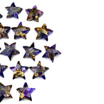 Load image into Gallery viewer, Rare Copper Amethyst Star Shape Beads, Purple Amethyst Faceted Star Beads, Gemstone Carvings Star Shape Briolette's, Star Charms 10 MM