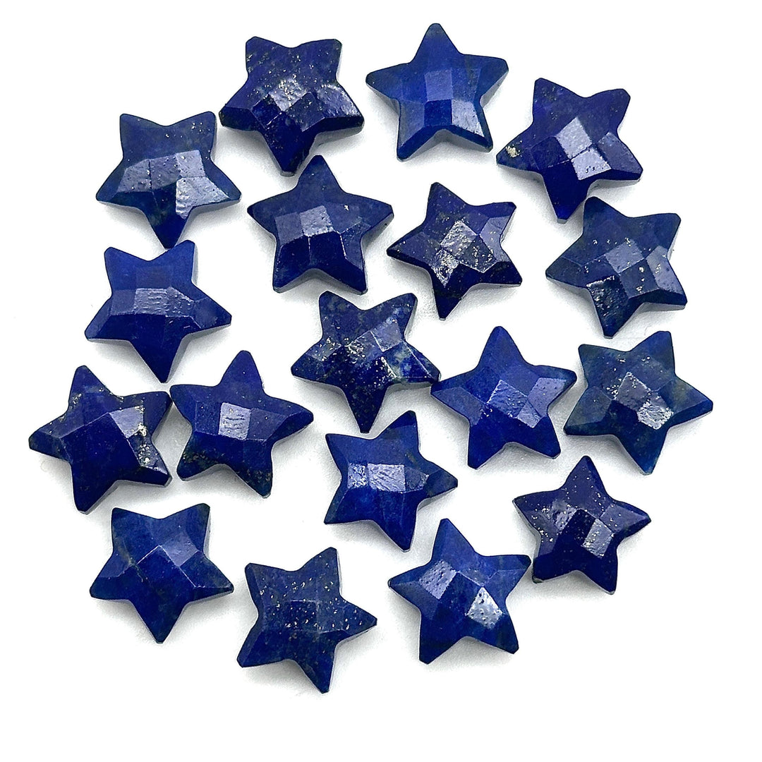 Lapis Lazuli Star Shape Briolettes, Natural Lapis Lazuli Faceted Star Charms, Wholesale Loose Beads for Jewelry, 12 MM, Hand Carved Beads