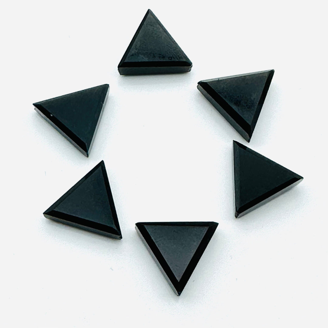 AAA Quality 100% Natural black onyx Triangle Shape Loose Gemstone, Triangle Shape Loose Gemstone, Gemstone For Jewlery,12mm