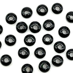 Load image into Gallery viewer, Super Cute AAA Black Onyx Donut Shape Beads, Natural Black Onyx Donut Carving Stone, Loose Donut Shape Charm Beads, Energy Healing Stone 6MM