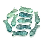 Load image into Gallery viewer, Pretty Green Fluorite Fish Shape Beads, Natural Green Fluorite Fish Shape Briolette's, Sea Fishes, 25 MM, Fish Charms for Jewelry