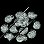 Load image into Gallery viewer, AAA Crystal Quartz Carved Shell Beads, Natural Crystal Quartz Hand Carved Shell Shape Gemstone, Seashell Charm, 16 MM, Snail Shell Diy Beads