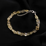 Load image into Gallery viewer, AAA Lemon Quartz Faceted Tumble Beads Bracelet, Lemon Quartz Nuggets Shape Beads Bracelet, Jewelry Gifts, Fancy Jewelry for Girls, 8 MM