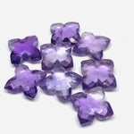 Load image into Gallery viewer, Hand Carved Amethyst Flower Gemstone: AAA Quality, 12mm