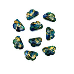 Load image into Gallery viewer, AAA Neon Turquoise Clouds Shape Beads, Blue Copper Turquoise Faceted Cloud Beads, Hand Carved Cloud Gemstone Beads For Jewelry, 12X9 MM