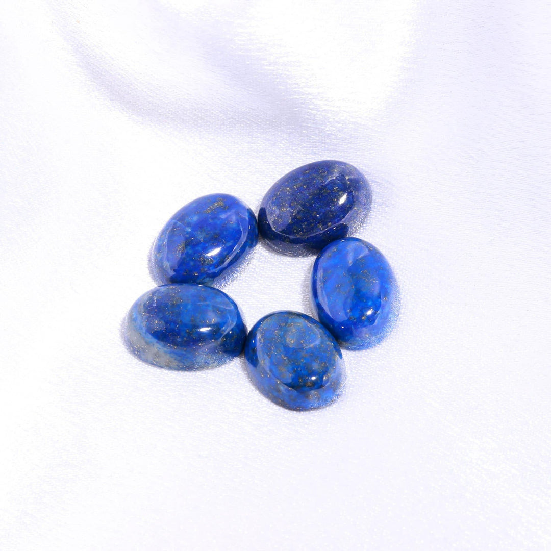 Natural Lapis Lazuli Oval Shape Beads, Blue Lapis Smooth Gemstone Beads, Loose Carving Beads, Oval Charms for Jewelry Making 12X16 MM